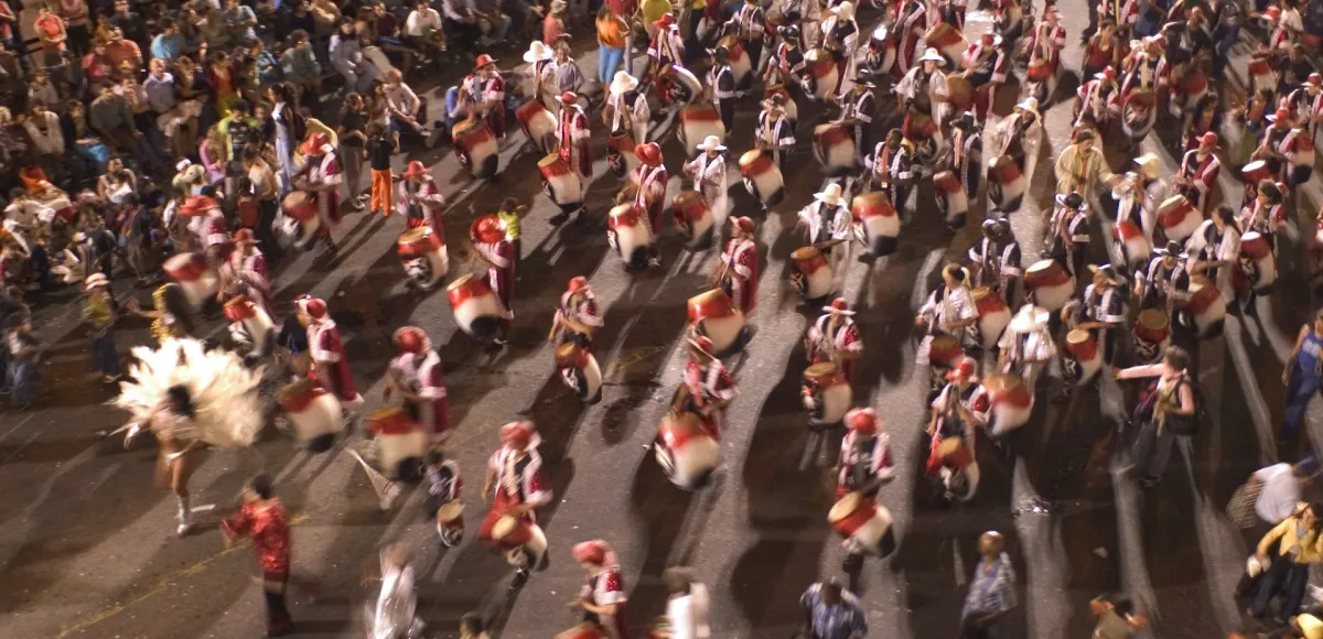 drums parade in montevideo